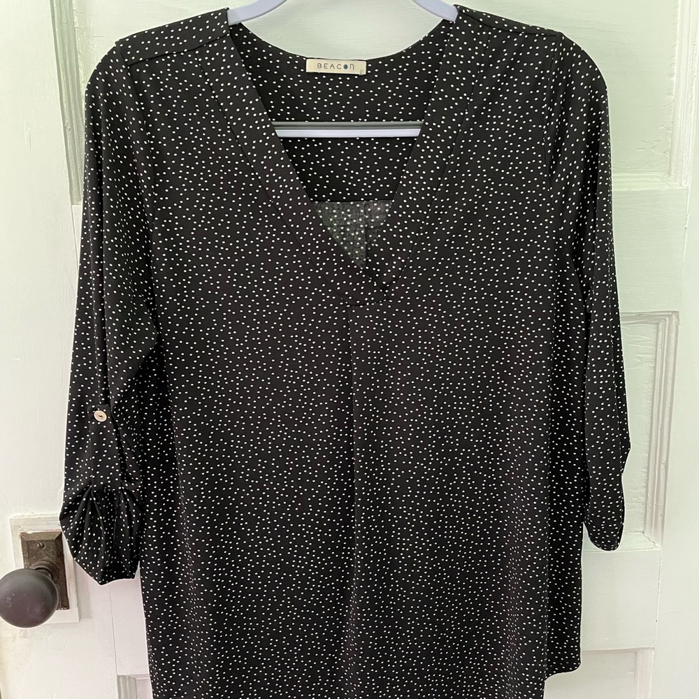 *Stitch Fix* Beacon Medium Top Blouse Shirt Pullover 3/4 Sleeve